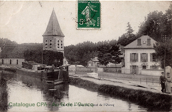 13. CLAYE - Vue du Canal de l'Ourcq